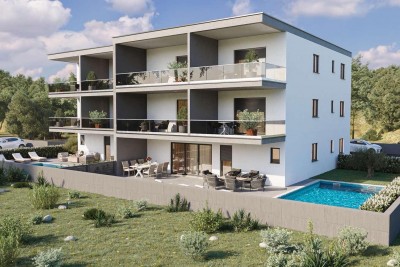 Luxuriöse Wohnung im Erdgeschoss mit Swimmingpool, 700 m vom Meer und dem Yachthafen entfernt - in Gebäude 4