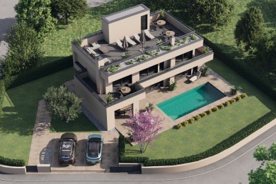 Quality modern villa with a swimming pool, rich content and a beautiful view of the sea - under construction 1