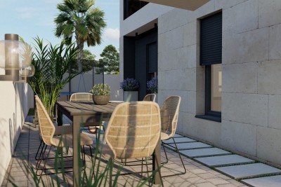 New apartment on the ground floor with a yard, fully furnished and equipped - under construction 12