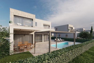 Vila z bazenom v luksuznem novem naselju blizu morja - v fazi gradnje