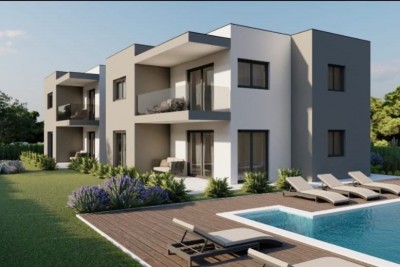 1st floor apartment with three bedrooms, own garden and shared pool - under construction