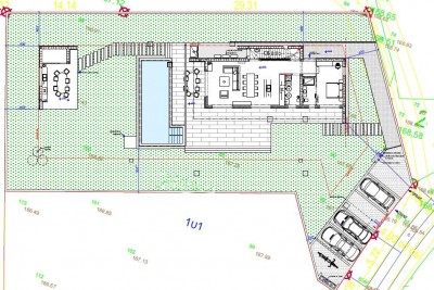 Una villa moderna con piscina e un ampio giardino - nella fase di costruzione 10