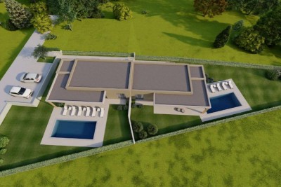Moderna casa bifamiliare con piscina 8
