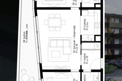 Appartamento di lusso con ampio balcone e bellissima vista sul mare - nella fase di costruzione 12