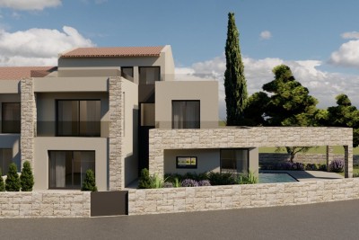Poreč nei dintorni, terreno edificabile con permesso per una casa