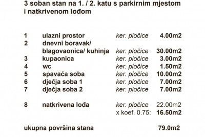 Umag okolica,  stan na 2.katu 79m2 , 1500m od mora - kopija 9