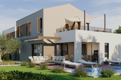 Una nuova casa a basso consumo energetico con piscina, completamente attrezzata