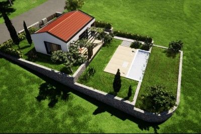 Moderna kućica sa terasom, vrtom i bazenom - u izgradnji - u izgradnji