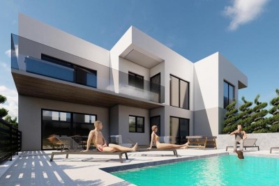 Moderni stan u prizemlju sa bazenom i pogledom na more - u izgradnji 1