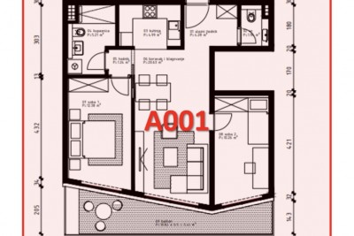 Stan A001 u novom rezidencijalnom naselju samo 800m od mora - u izgradnji 7
