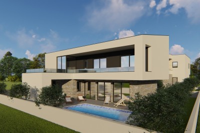 A villa with a swimming pool and a beautiful panoramic view of the sea - under construction 6