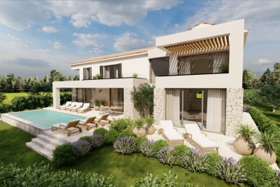 A beautiful modern villa in a quiet location with a sea view - under construction 1