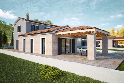 Villa in pietra d'Istria con vista sul mare - nella fase di costruzione 9