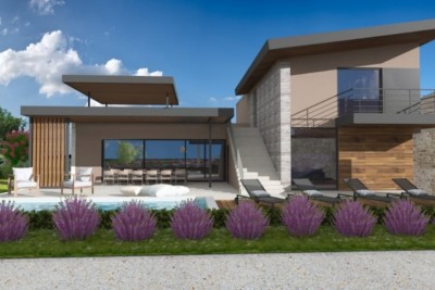 An unusual ultra-modern villa with an enchanting view - under construction