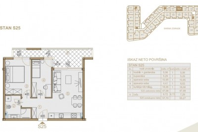 Wohnung im Stadtzentrum mit Balkon und Garage - in Gebäude 12