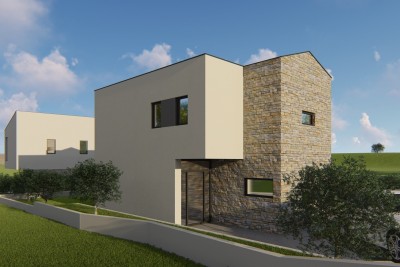 Villa with pool and panoramic view of the sea and islands, 3 km from the beach and the sea - under construction 16