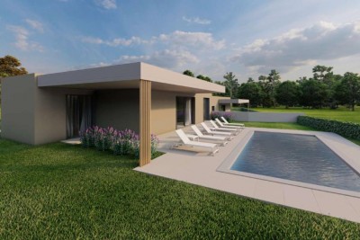 Moderna casa bifamiliare con piscina 11