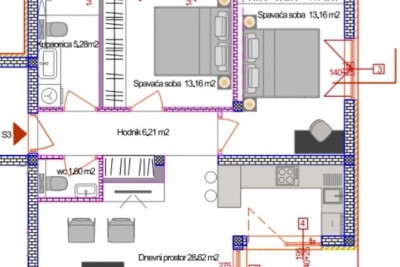 Pritlično stanovanje z dvema spalnicama in prostornim dvoriščem - v fazi gradnje 6