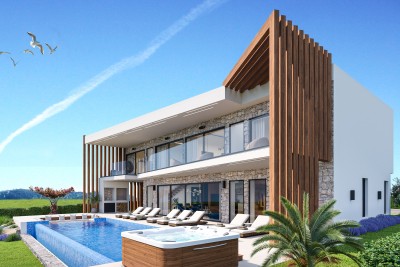 A luxurious villa with a view of the sea - under construction