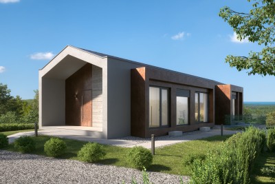 A new designer villa with a swimming pool in the heart of the Istrian town - under construction 3