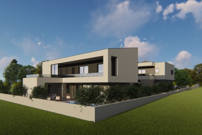 A villa with a swimming pool and a beautiful panoramic view of the sea - under construction 10