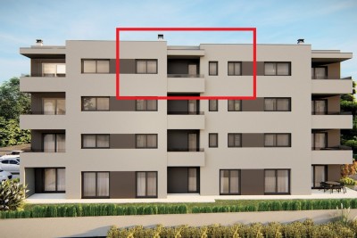 Modern apartment on the 3rd floor in a building with an elevator - under construction