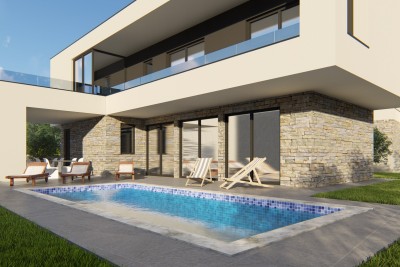 A villa with a swimming pool and a beautiful panoramic view of the sea - under construction 3