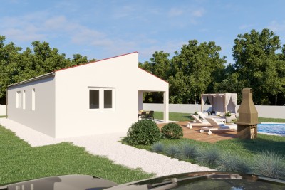 Prefab detached house with a swimming pool and a large garden - under construction 8