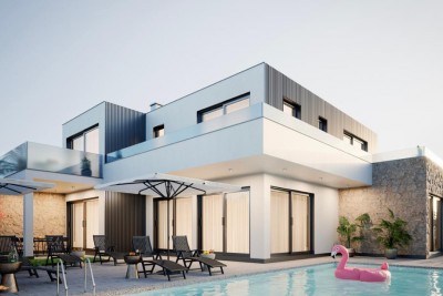 A new modern villa with a swimming pool in a nice tourist location 7
