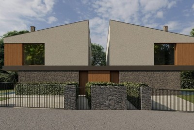 A semi-detached house with a pool of unique design in a quiet location - under construction 5