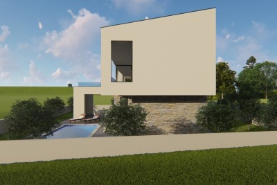 A villa with a swimming pool and a beautiful panoramic view of the sea - under construction 5