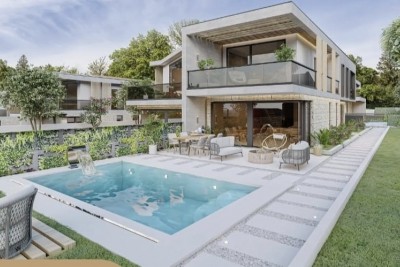 Modern villa with swimming pool in a resort with rich content 50m - under construction