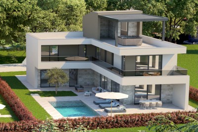 Top quality villa in an attractive location with a beautiful view of the sea - under construction
