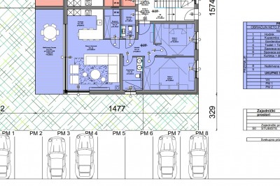 Neubau - Luxuriöse Wohnung im Erdgeschoss mit Garten, 3 km vom Zentrum von Poreč entfernt - in Gebäude 14