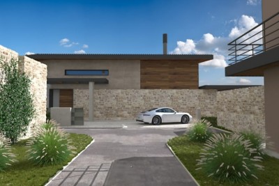 A fantastic spacious villa with a panoramic view of the sea and Brijuni - under construction 8