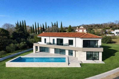 Prekrasna moderna vila na mirnoj lokaciji sa pogledom na more - u izgradnji