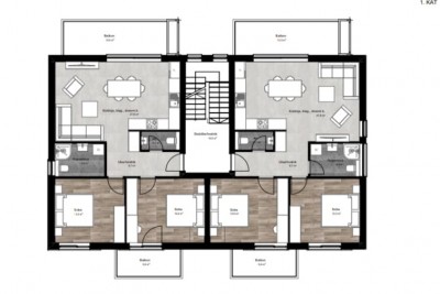 Nuovo appartamento moderno al 1° piano con 2 terrazze vicino a Parenzo - nella fase di costruzione 6