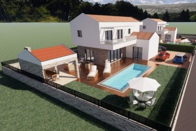 Modern new villa with pool in a quiet location - under construction