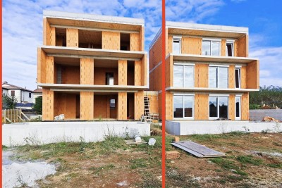 Modern house with a pool and a panoramic view of the sea - under construction 7