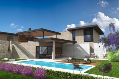 Quality and fully furnished villa with a view of Brijune not far from Pula - under construction