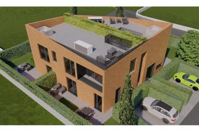 Udoban stan u prizemlju s uređenim dvorištem, svega nekoliko minuta od Poreča - u izgradnji