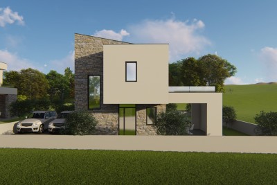 A villa with a swimming pool and a beautiful panoramic view of the sea - under construction 7