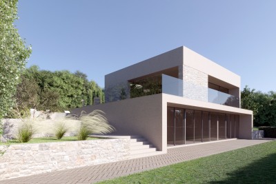 casa moderna nel centro dell'Istria - nella fase di costruzione