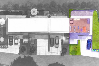 Kuća u nizu na odličnoj lokaciji s dvorištem i pogledom na more 17