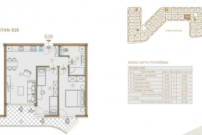 Appartamento con 2 camere da letto e vista mare nel centro della città 12