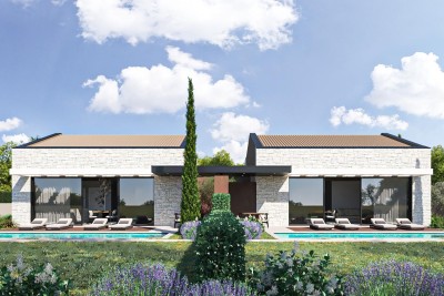 Poreč okolica – Moderna prizemnica s bazenom, 6 km od mora - u izgradnji 2