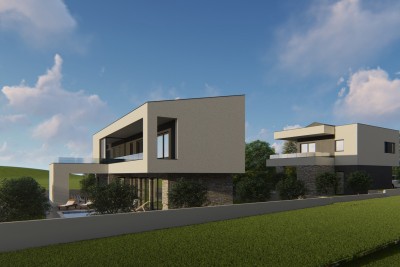 A villa with a swimming pool and a beautiful panoramic view of the sea - under construction 9